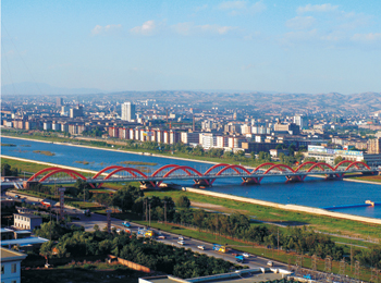 太原汾河公園景觀(guān)